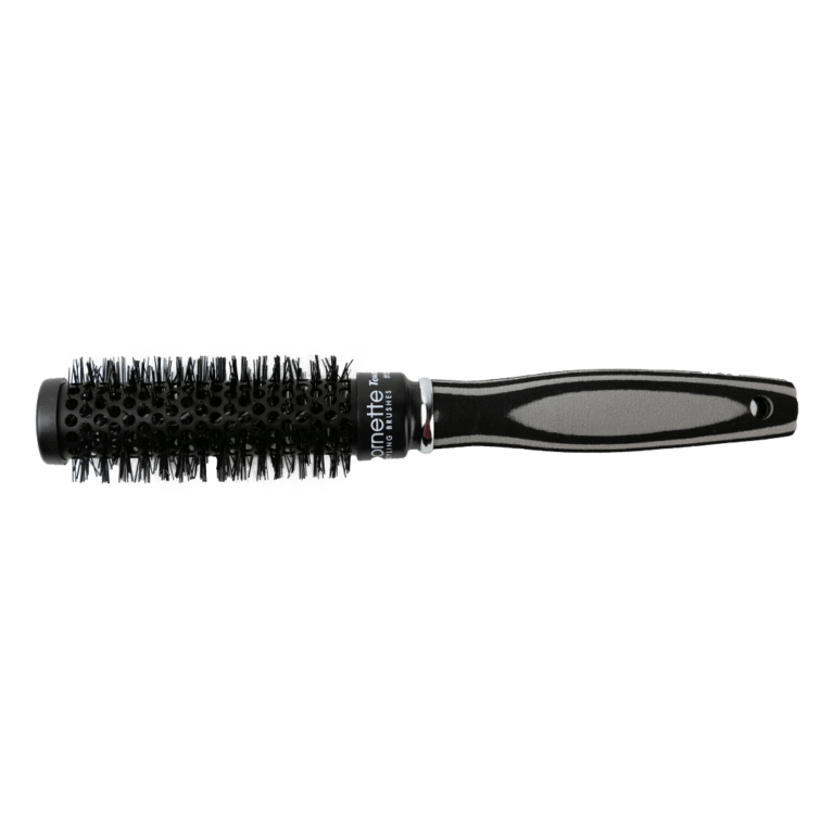 black and grey round brush